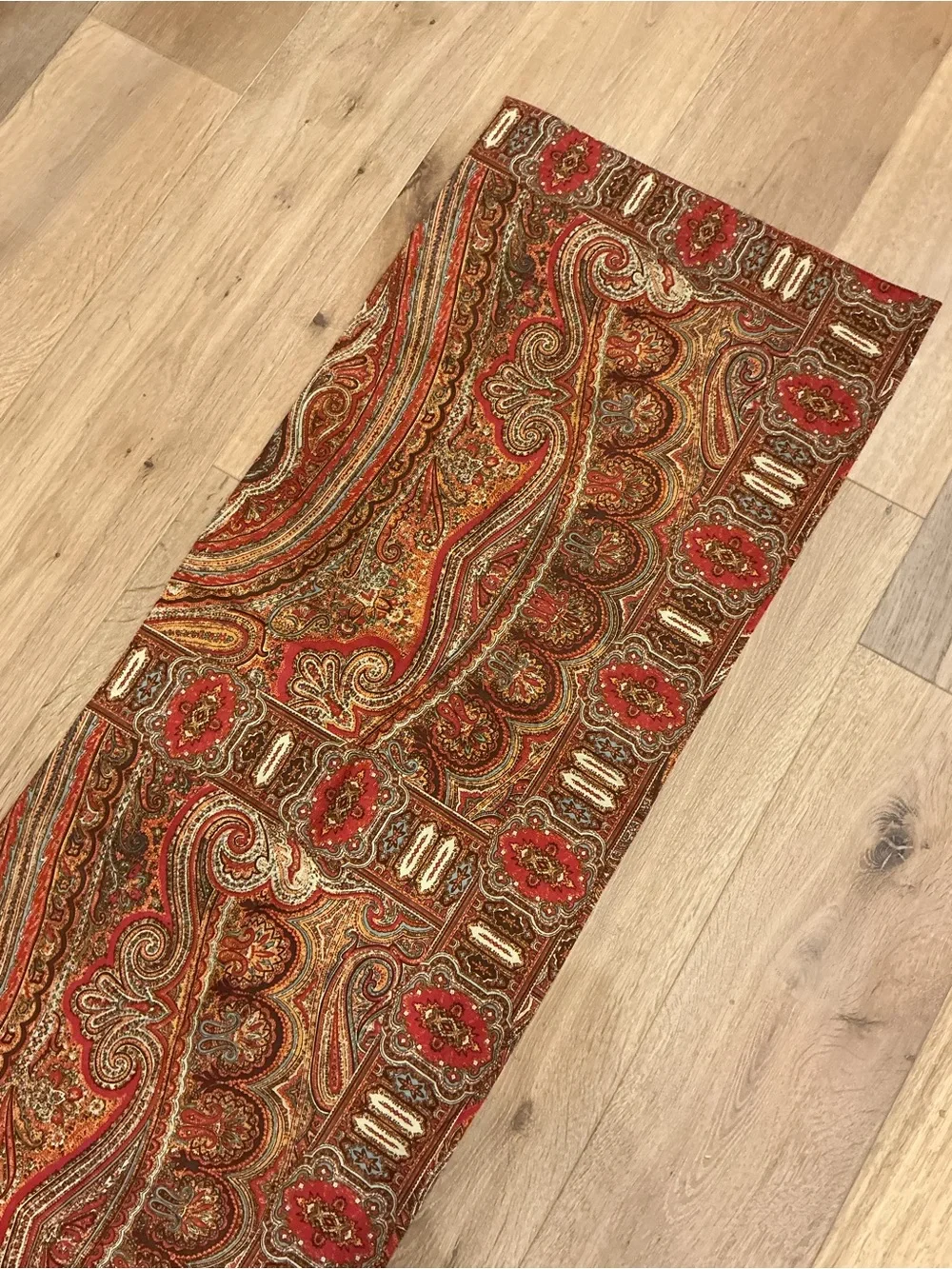 Pottery Barn Paisley Table Runner 18x90